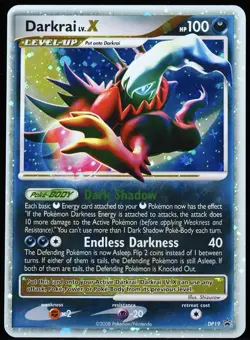 Pokemon TCG Darkrai LV.X DP19 Diamond and Pearl Black Star Promo - Image 1