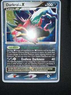 Pokemon TCG Darkrai LV.X DP19 Diamond and Pearl Black Star Promo - Image 2