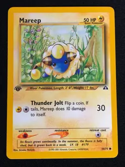 Pokemon Mareep 58/75 1st Common (NM) - Image 1
