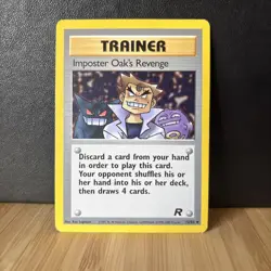 Pokemon TCG Imposter Oak's Revenge Team Rocket 76 Regular Unlimited Uncommon - Image 1
