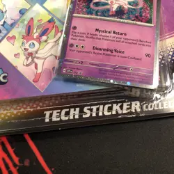 Prismatic Evolutions 3 Pack Blister Tech Sticker Collection Pokemon New Sealed - Image 3