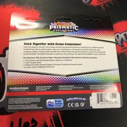 Prismatic Evolutions 3 Pack Blister Tech Sticker Collection Pokemon New Sealed - Image 4