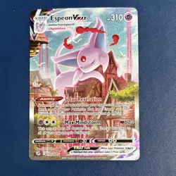 Pokemon Espeon VMAX Alternate Art Secret Rare Holo 270/264 Fusion Strike 310 HP - Image 1