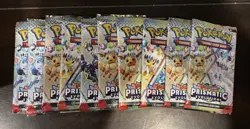 Pokemon TCG Prismatic Evolutions 10 Factory Sealed Booster Packs Random Art - Image 1