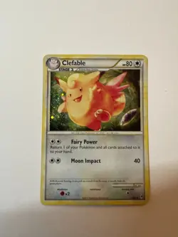 Pokemon Clefable 1/95 Reverse Holo Rare Pre-owned - Image 1