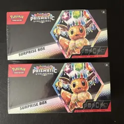 Pokemon TCG Scarlet & Violet Prismatic Evolutions Surprise Box Sealed Lot Of 2 - Image 1