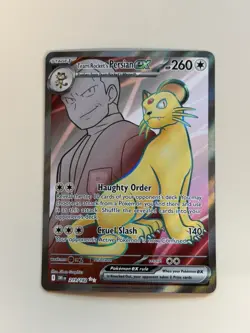 Pokemon - Team Rocket's Persian ex 219/182 Sv10: Destined Rivals Holo - Image 1