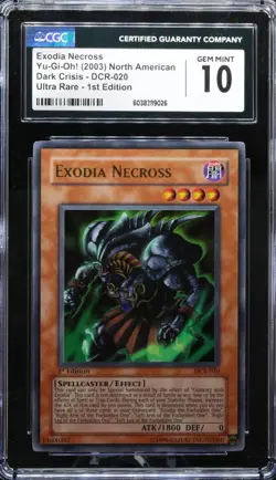 Yu-Gi-Oh! Exodia Necross DCR-020 1.Edition Ultra Rare [CGC 10-GEM MINT]| EN 2003 - Image 1
