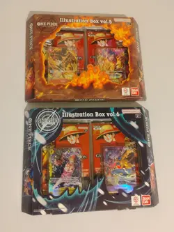 One Piece TCG Illustration Box Vol 5 and Vol 6 BUNDLE SEALED Free Shipping - Image 1