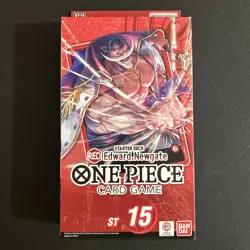 ONE PIECE TCG Edward Newgate (RED) STARTER DECK (ST-15) Brand New With PRB Pack! - Image 1