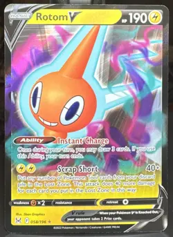 Pokemon Pokemon TCG Rotom V 045/159 Crown Zenith Ultra Rare (Full Art) Holo Card - Image 1