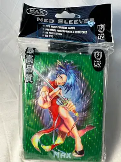 MAX Neo Sleeves Anime Art Green 7060L for Magic MTG Cards Vintage Holo Pack 50 - Image 1