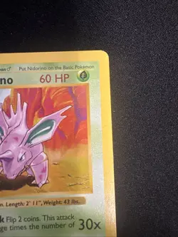 Pokemon Nidorino TCG Base Set Uncommon Card 37/102 1st Edition Shadowless - Image 4