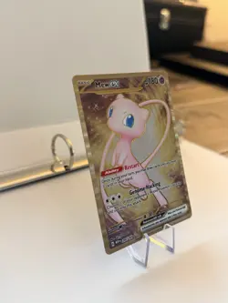 Pokemon Mew EX Gold Metal Card NM 205/165 Scarlet & Violet 151 Series - Image 3