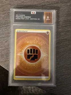 2022 Pokemon Error Card Missing Ink And Extra Ink On The Top Of The Back - Image 2