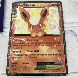 Flareon EX RC6-32 Generations: Radiant Collection Holo Pokemon Card LP - Image 1