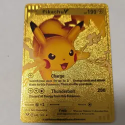 Pokemon Pikachu V Full Art Foil Card 043/185 Nintendo TCG English - Image 1