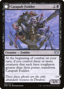 x1 Catapult Fodder // Catapult Captain VOW MTG 99/277 UNCOMMON M/NM 1x - Image 1