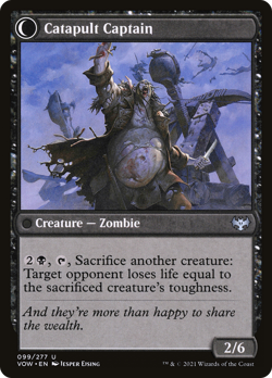 x1 Catapult Fodder // Catapult Captain VOW MTG 99/277 UNCOMMON M/NM 1x - Image 2