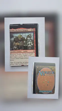 Krenko, Tin Street Kingpin Rare Foil War of the Spark NFC Miscut MTG - Image 3