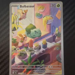 Pokemon Bulbasaur 143/142 Sv07: Stellar Crown Illustration Rare Full Art Holo - Image 1