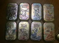 Pokemon TCG - Prismatic Evolutions Mini Tin Random Art NEW Factory Sealed X8 - Image 1