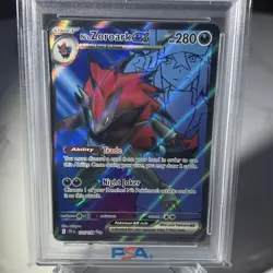 2025 POKEMON JTG EN-JOURNEY TOGETHER ULTRA RARE #175 N'S ZOROARK EX PSA 9 - Image 2