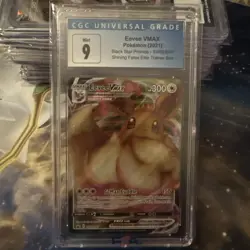 Pokemon TCG Eevee VMAX SWSH087 CGC Mint 9 Shining Fates ETB Promo - Image 1