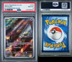 New- 2023 POKEMON SVI EN-SCARLET & VIOLET ILLUSTRATION RARE #210 DROWZEE PSA 8 - Image 3
