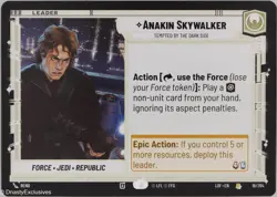 Star Wars Unlimited - Anakin Skywalker - Tempted by the Dark Side - Normal - Image 1