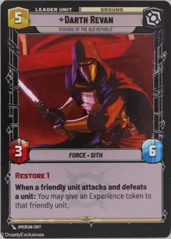 Star Wars Unlimited - Darth Revan - Scourge of the Old Republic - Normal - Image 2