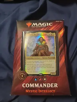 Magic: the Gathering Commander 2019 Mystic Intellect Deck Card Game 630509892594 - Image 1