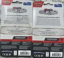 Lot Of 2 Pokemon Trading Cards S&V: Stellar Crown - (1 Booster, 1 Coin+) - Image 2