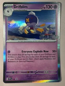 POKEMON TCG Drifblim 135 Sv: Scarlet & Violet Promo Cards Holo - Image 1