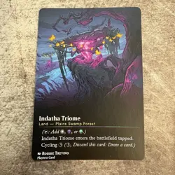 Indatha Triome - Custom Art MTG Magic The Gathering Playtest Card - Image 1