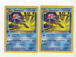 Pokemon TCG Fossil Tentacruel 1st Edition Lot (2) Cards 44/62 NM - Image 1