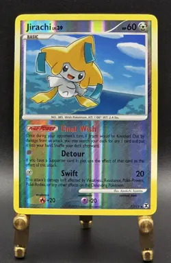 '09 Pokemon ~ Rising Rivals ~ Jirachi 7/111 ~ Reverse Holo Rare Card ~ See Pics - Image 1