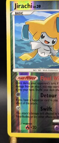 '09 Pokemon ~ Rising Rivals ~ Jirachi 7/111 ~ Reverse Holo Rare Card ~ See Pics - Image 2