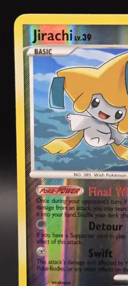 '09 Pokemon ~ Rising Rivals ~ Jirachi 7/111 ~ Reverse Holo Rare Card ~ See Pics - Image 3