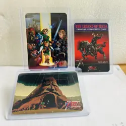 1999 Amada Legends Of Zelda Ocarina Of Time 3 Card Set #20/23/45 Nagasakiya - Image 1
