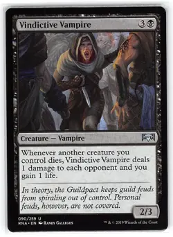 Vindictive Vampire *Uncommon* Magic MtG x1 Ravnica Allegiance - Image 1