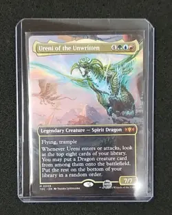 MTG Ureni of the Unwritten - Borderless - Commander - Tarkir - Dragonstorm NM/NP - Image 3