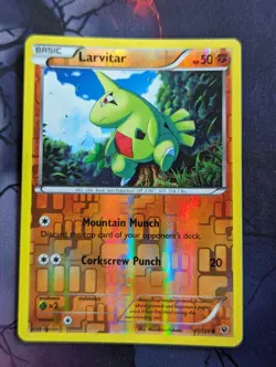 Larvitar 41/124 Reverse Holo XY Fates Collide Pokemon Card - Image 1