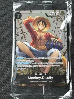 Monkey.D.Luffy Promo Card TS-02 Tin Set 02 P-075 ENGLISH SEALED - Image 1