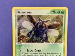 Heracross 7/101 Holo SWIRL Rare EX Hidden Legends Pokemon Card - Image 2