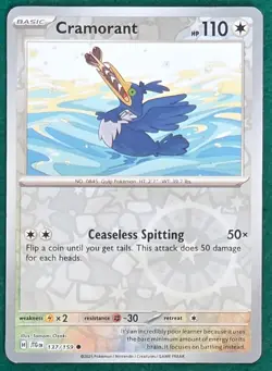Cramorant (Reverse Holo) -SV09: Journey Together JTG #137/159 - Pokemon TCG Card - Image 1