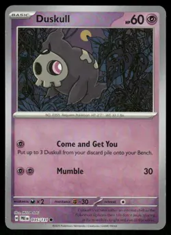 Pokemon Cards Duskull 035/131 Reverse Holo Prismatic Evolutions Pokeball NM *2 - Image 1