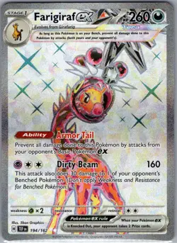Farigiraf ex - 194/162 SV05: Temporal Forces - Pokemon Card - NM - Image 1