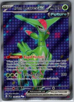Iron Leaves ex 186/162 SV05: Temporal Forces - Pokemon Card - NM - Image 1