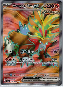 Gouging Fire ex 188/162 SV05: Temporal Forces - Pokemon Card - NM - Image 1